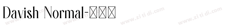 Davish Normal字体转换 Davish Normal字体转换